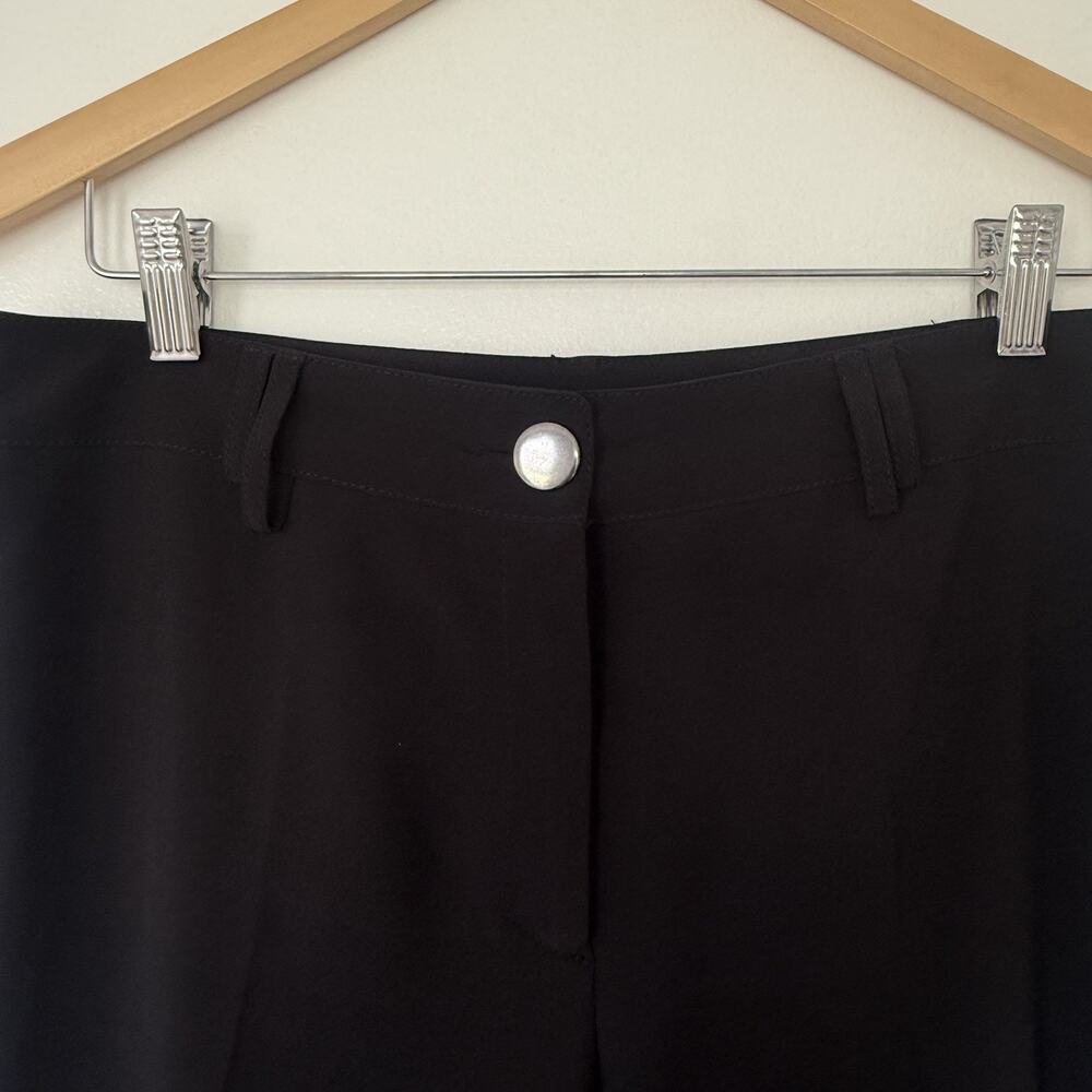 Y2k ABSOLU Confort Paris Black Butterfly Embellished Capri Pants US 8 FR 40 Chic - Picture 7 of 11